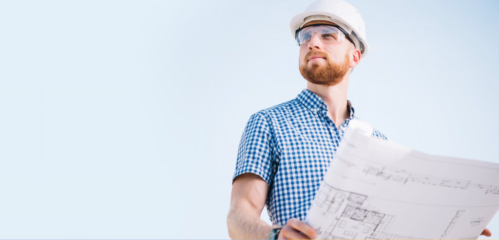 Engineer working on a residential project