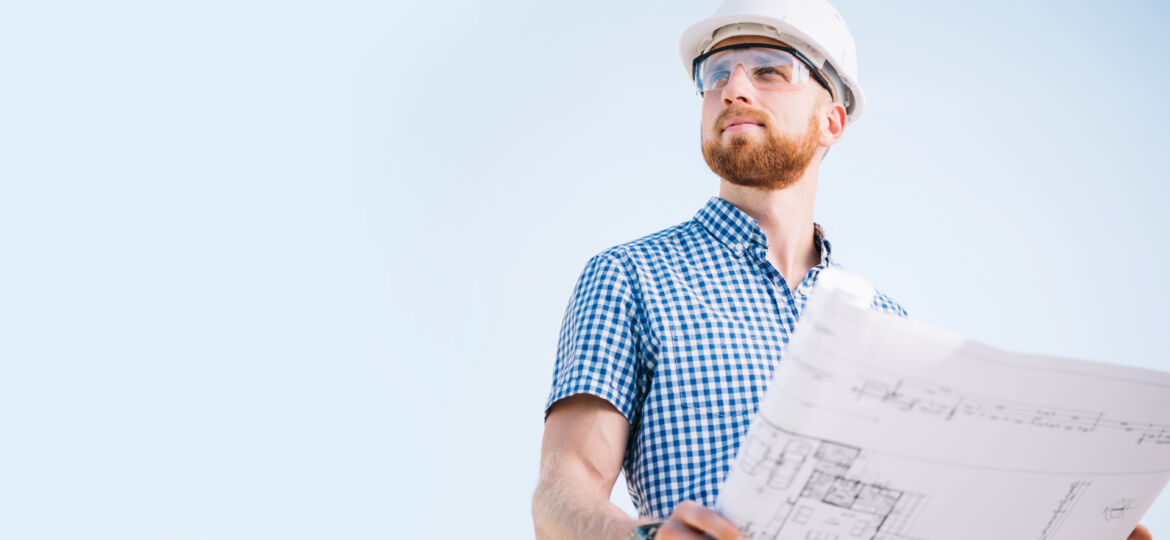 Engineer working on a residential project